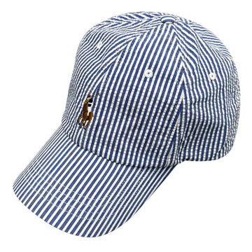 POLO RALPH LAUREN ポロ ラルフ ローレン ポニー 刺繍 ロゴ ストライプ キャップ ブルー ホワイト 135136143