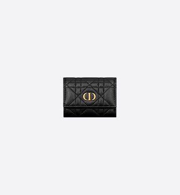 DIOR バニラの財布 ブラック サプル カナージュ S5251UWHC M900 135139753