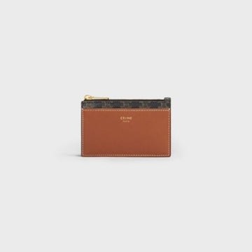 CELINE Reißverschluss Kartenetui - Trionph Canvas Tan 135193077 [P]
