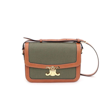 CELINE トリオンフ ミディアム テキスタイルショルダーバッグ兼クロスバッグkk39778026 135201688