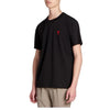 AMI Herzlogo T-Shirt Kurzarm Schwarz BFUTS001 724 45116483 [P]