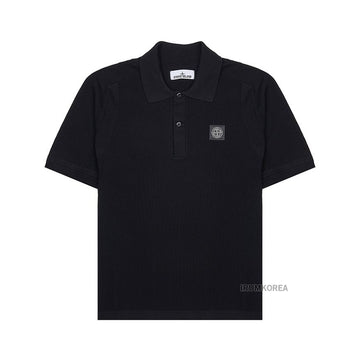 Stone Island Men's Waffle Knit Polo Shirt 135258494