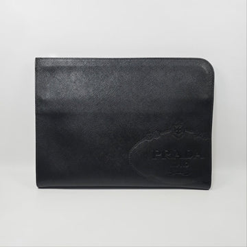 PRADA Logo Saffiano Clutch 33 x 23.5 x 3 135272003