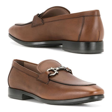 SALVATORE FERRAGAMO Lederloafers Braun 160060517 [P]