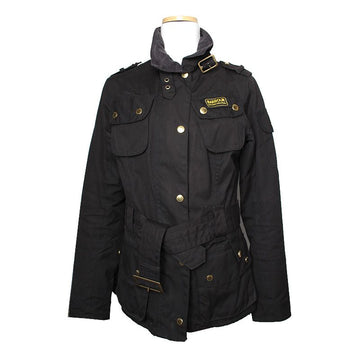 BARBOUR Schwarze Gürteljacke mit Reißverschluss 44 135297834
