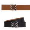 Loewe Black Tan Anagram Reversible Belt 125260528 [P]