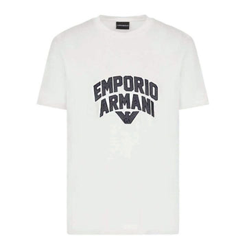 Armani Embroidered Logo T-Shirt White 3R1TBF 1JUVZ 0101 158740461 [P]