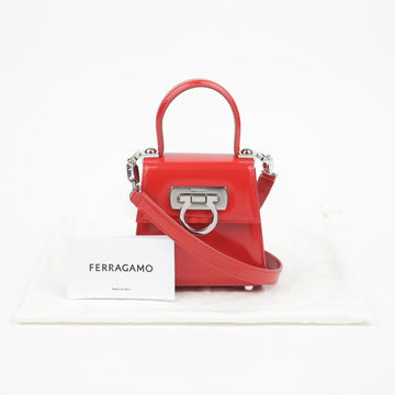 SALVATORE FERRAGAMO 21 3972 ガンチーニ ミニ トップ ハンド トート ショルダーバッグ 147631603