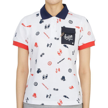HORN GARMENT ゴルフウェア レディース 半袖Ｔシャツ HCW 2A AP03 ホワイト 31445866