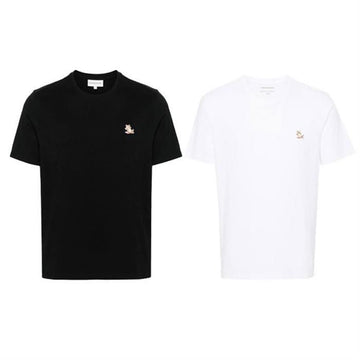 Maison Kitsune 25SS Chillax Fox Short Sleeve T-Shirt Unisex Black White LM00110KJ0008 135399592