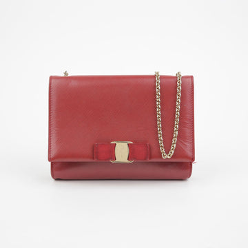 SALVATORE FERRAGAMO Genie Barlow Chain Shoulder Crossbody Bag 22 B558 135270615