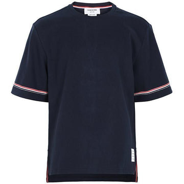 THOM BROWNE Navy Rugby RWB T-Shirt MJS282A J0199 415 125258615