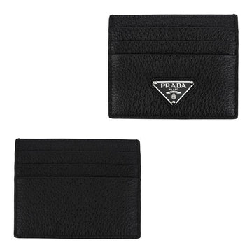 Prada Iconic Leather Cardholder with Triangle Logo 135541873