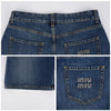 Miu Miu Washed Denim Bermuda Shorts 1568 F0008 135541905 [P]