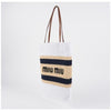 Miu Miu Raffia Effect Tote Bag 5BG248 2DO3 F0N86 135541911 [P]