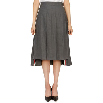 THOM BROWNE Damen lange Plissee-Rock FGC400V 00626 035 58680479