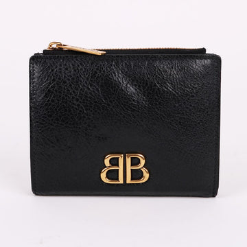Balenciaga Black BB Gold-Plated Monaco Wallet 792412 135564537