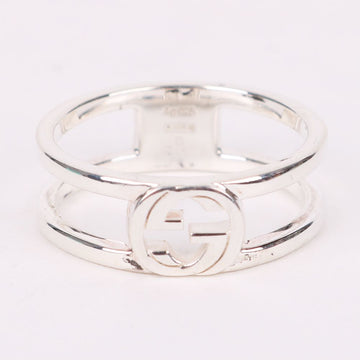 GUCCI Interlocking GG Silber Ring 8 135579847