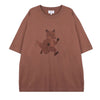 MAISON KITSUNE Oversized T-Shirt mit Fox-Print 135588410 [P]