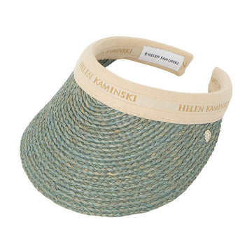 Helen Kaminski [Limited Edition/30 Pieces] 26SS Bianca Women's Visor HAT50265 Seaglass Natural Logo 135590276