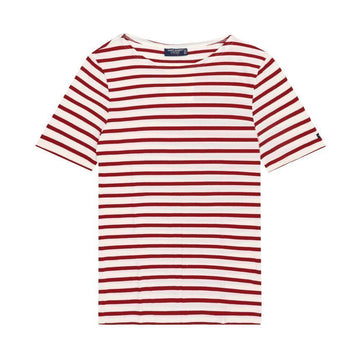 SAINT JAMES 9863 ECRU PERSAN 半袖Tシャツ 9863 135123921 [P]
