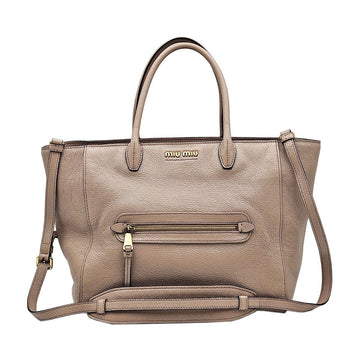 MIU MIU Indi Pink Leder Madras 2WAY 5BG136 135607221