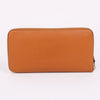 HERMES シルキー ブラウン ジッパー 長財布 135631569 [P]