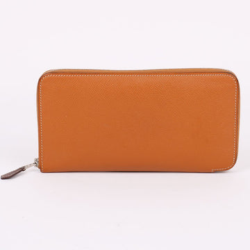 HERMES Silkene braune Reißverschluss Geldbörse 2016 135631569