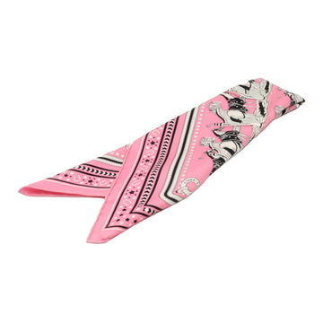 Hermes 100% Silk ECURIES Bandana Twilly Scarf / H043422S 135641856