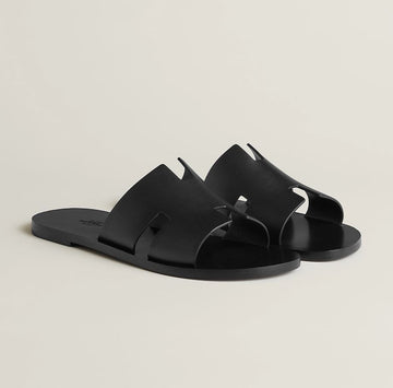 HERMES [ RNC ] IZMIR Sandalen Schwarz Holz 135655992