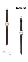 Casio Analog Leather Watch with Heart Second Hand Women's 145432849 [P]
