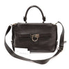 Salvatore Ferragamo 21 A896 Brown Calfskin Silver Gancini Sofia Small 2WAY 135767879 [P]