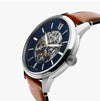 FOSSIL メンズレザースケルトンウォッチ タウンズマン ME3154 144732223 [P]