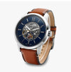 FOSSIL メンズレザースケルトンウォッチ タウンズマン ME3154 144732223 [P]