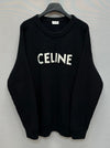 Celine Logo Embroidered Oversized Wool Knit (105) 135817595 [P]