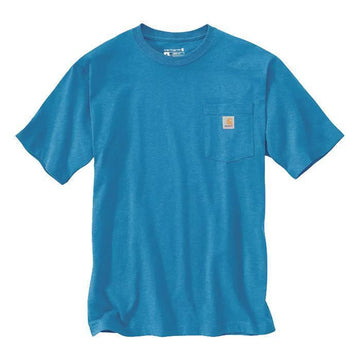 Carhartt Pocket Short Sleeve T-Shirt Marine Blue Heather K87-H72 117649432