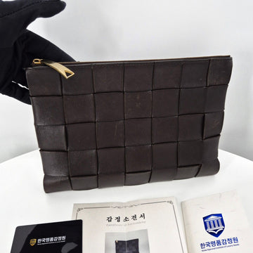 Bottega Veneta Intrecciato Cassette Flat Clutch Bag 135855616