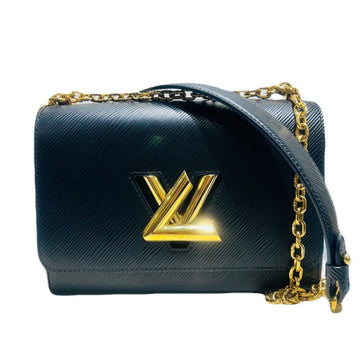 Louis Vuitton M54804 Black Epi Gold-Tone Twist MM Turn Lock Chain Shoulder Bag Crossbody 135864181