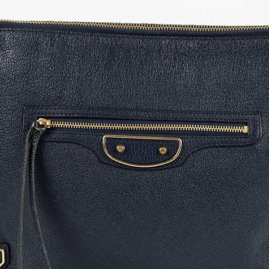 BALENCIAGA Klassische Metallic Edge Medium Clutch 135631567 [P]