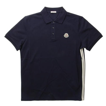 Moncler Stripe Accent Cotton Pique Polo Shirt stamp: K1 091 8A00026 89A16 7A9 135898918