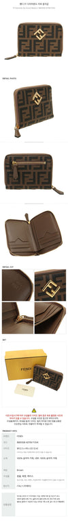 Fendi FF Diamond Zipper Medium Wallet 135900682 [P]
