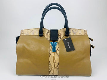 SAINT LAURENT Cabas Chyc Python Medium Tote Bag 279079 135944920