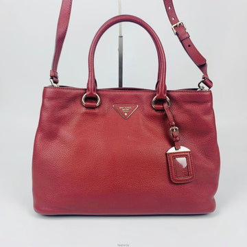 PRADA Vitello Daino 2WAY Tote & Schultertasche 135982037