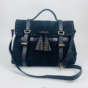 Mulberry Black Tassel Shoulder & Tote Bag (HH1221) 135982230