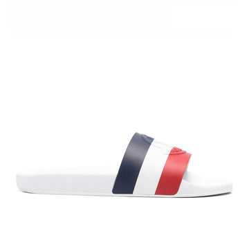 MONCLER ロゴスリッパ ホワイト 4C00020 01A49 002 135988281