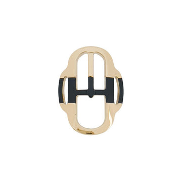 HERMES ミニ バックル ツイリーリング ブラック シャンパンゴールド 5HA0244 129182624