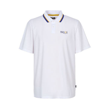Malbon Golf Men's Polo Short Sleeve Golf Shirt M9136 WHT 136011048