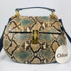 Chloe Python Drew Gold Shoulder & Tote Bag (Medium) 136015841 [P]