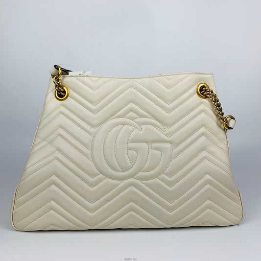 Gucci Marmont Matelassé Gold Shoulder Bag 136015909 [P]