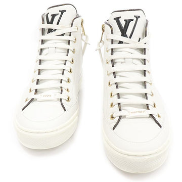 LOUIS VUITTON 1A8MR3 Weiße Kalbsleder Game On Stella Boots Hohe Damen Sneaker 35 136017168